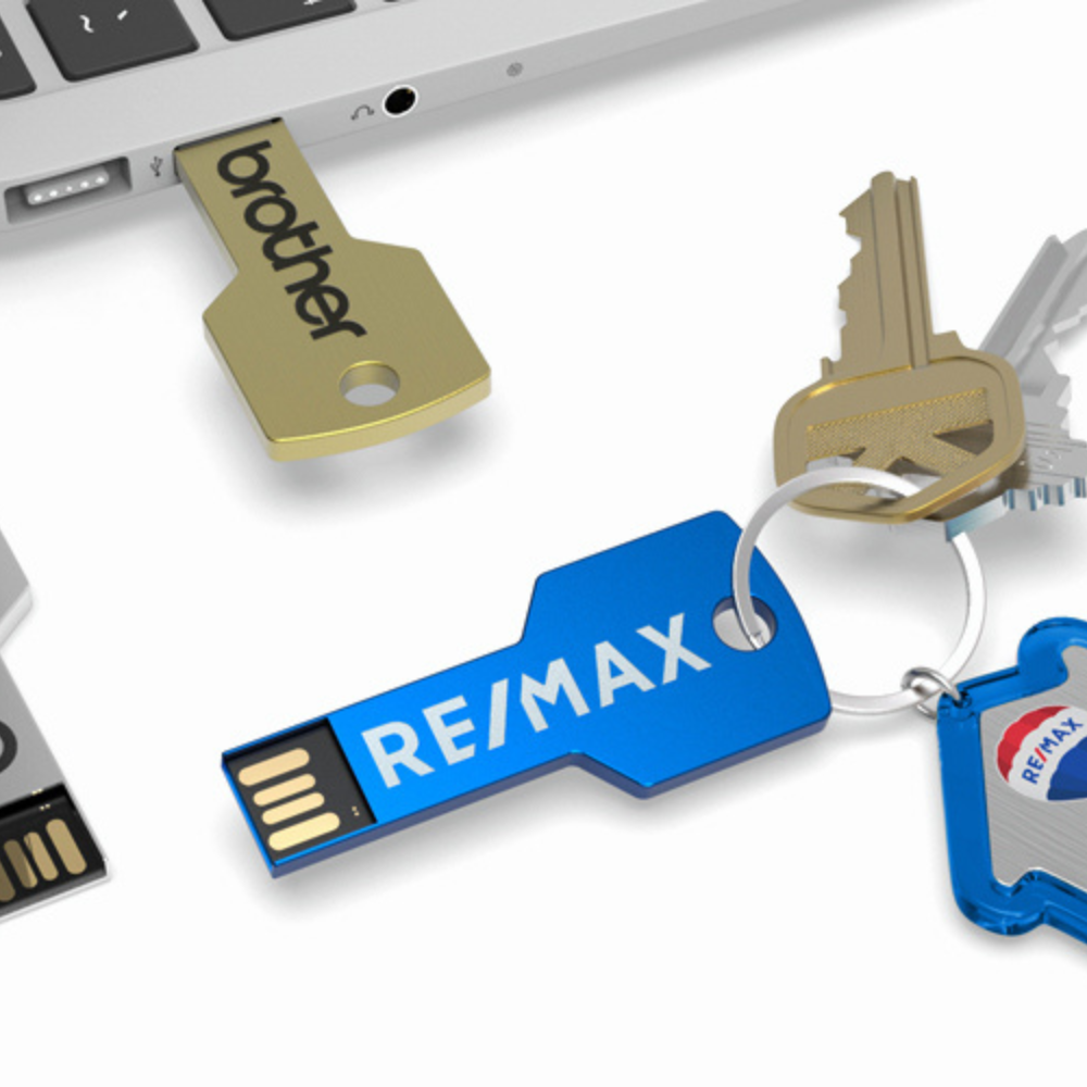 Personalised Metal Key Usb Flash Drive Stick Custom Logo 8gb 64gb Etchoo