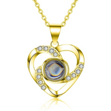 गैलरी व्यूवर में इमेज लोड करें, Photo Projection Necklace Chain - Custom Personalised Gift - Sterling Silver
