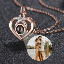 Load image into Gallery viewer, Photo Projection Necklace Chain - Custom Personalised Gift - Sterling Silver

