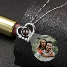 Charger l&#39;image dans la galerie, Photo Projection Necklace Chain - Custom Personalised Gift - Sterling Silver
