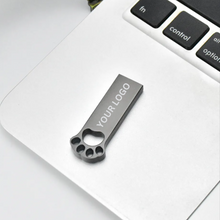 Load image into Gallery viewer, Personalised Dog Cat Paw Pet Metal USB Stick Flash Drive
