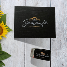 Load image into Gallery viewer, Personalised Leather USB With Black Printed Gift Box 4GB - 64GB Custom Logo
