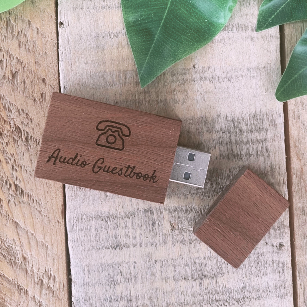 Personalised Audio Guestbook USB Flash Drive Stick