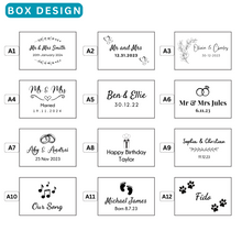 Load image into Gallery viewer, Personalised Block USB With Square Wedding Gift Box 4GB-64GB
