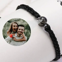 Φόρτωση εικόνας στο εργαλείο προβολής Συλλογής, Photo Projection Rope Bracelet Personalised Custom Gift
