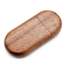 Load image into Gallery viewer, Oval Wooden USB Flash Drive Stick  4GB - 64GB
