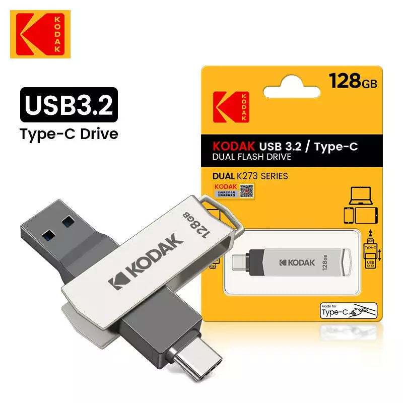 Kodak USB 3.2 Flash Drive With Type C - K273