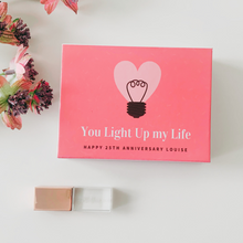 Cargar imagen en el visor de la galería, Wedding Anniversary Personalised USB Box Gift
