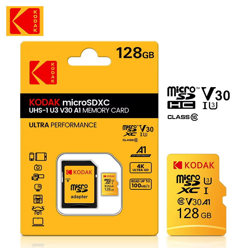 Kodak Micro SD Card 32GB - 256GB