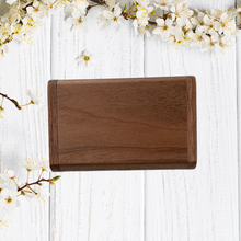 Load image into Gallery viewer, Personalised Gift Box For Oval USB Stick Walnut Or Maple
