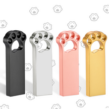 Cargar imagen en el visor de la galería, Personalised Dog Cat Paw Pet Metal USB Stick Flash Drive
