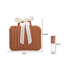 Φόρτωση εικόνας στο εργαλείο προβολής Συλλογής, Personalised USB With Wicker Basket Photo Gift Box Case For Wedding Or Anniversary
