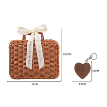 Charger l&#39;image dans la galerie, Personalised USB With Wicker Basket Photo Gift Box Case For Wedding Or Anniversary
