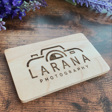 Load image into Gallery viewer, Personalised Wooden USB Credit Card  4GB - 64GB
