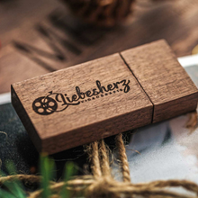 Load image into Gallery viewer, Personalised Wooden Block USB  4GB - 64GB
