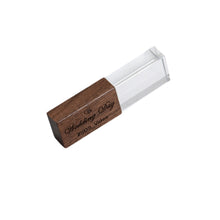 Φόρτωση εικόνας στο εργαλείο προβολής Συλλογής, Crystal Rectangle Wooden USB Flash Drive Stick 4GB - 64GB - Etchoo
