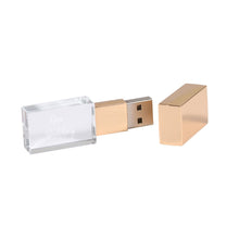 Lade das Bild in den Galerie-Viewer, Personalised Crystal Luxury USB With Printed Gift Box 4GB - 64GB - Etchoo
